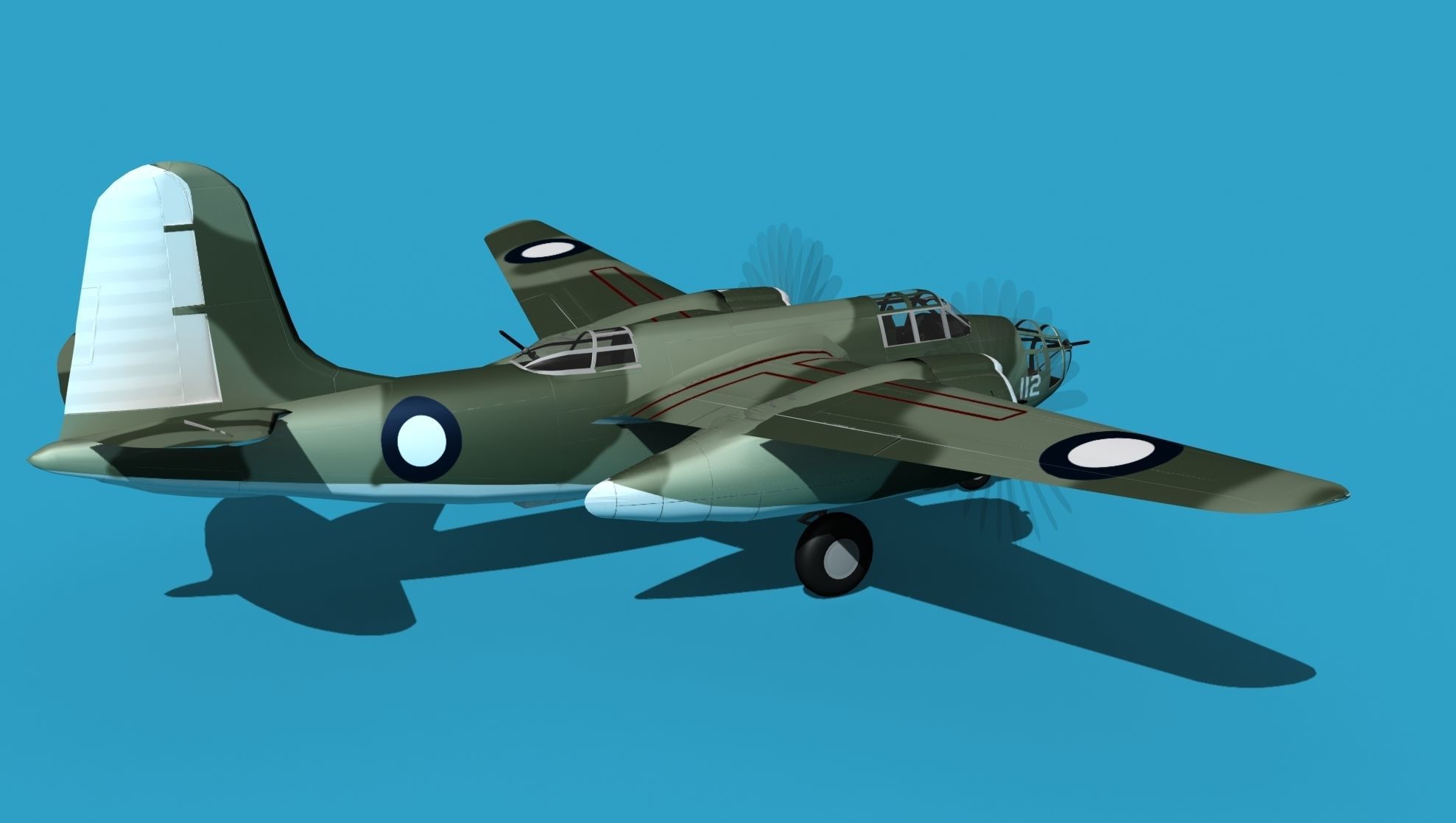 Douglas DB-7 Boston Mk II V05 RAAF 3D model_5