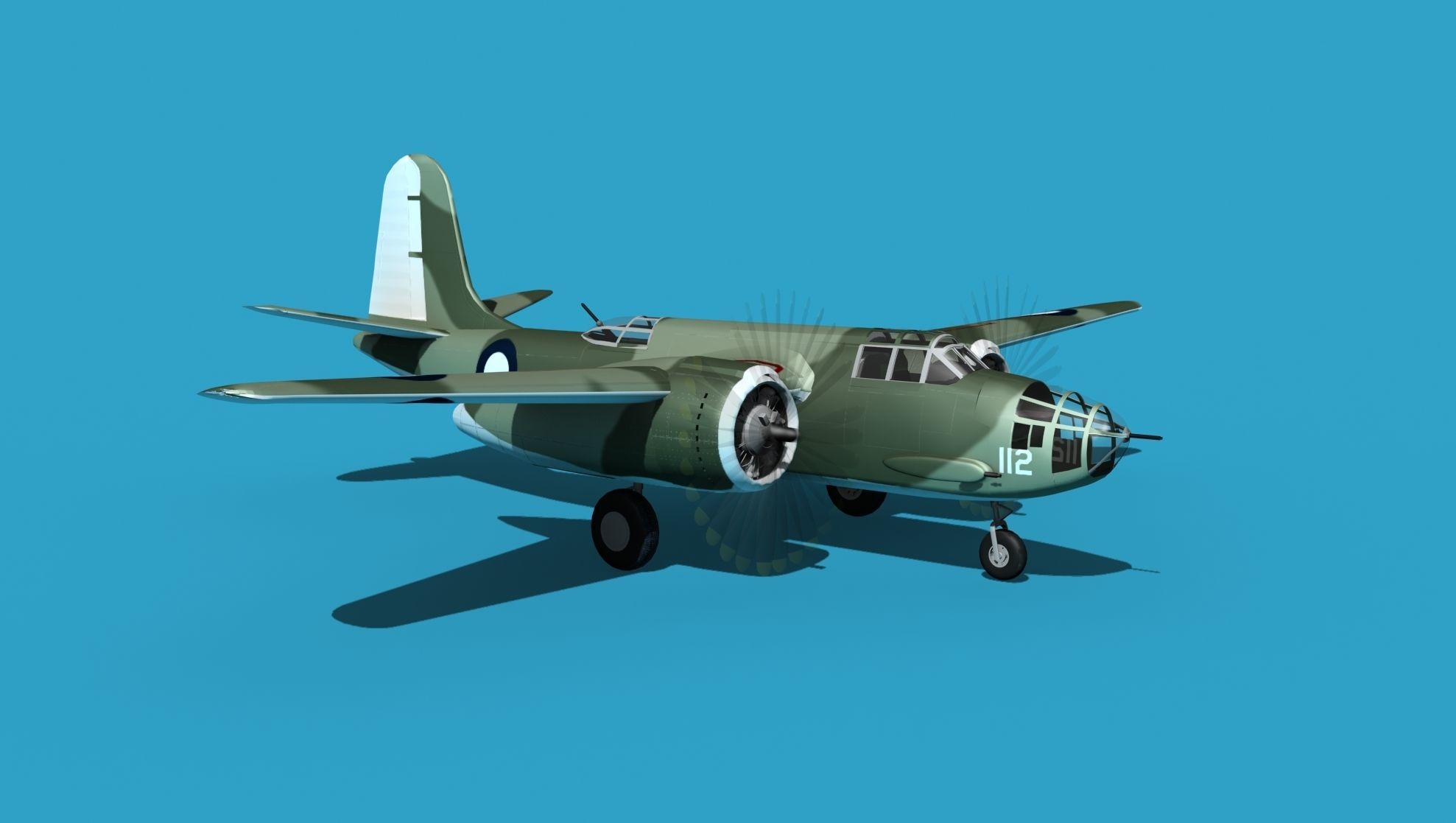 Douglas DB-7 Boston Mk II V05 RAAF 3D model_3