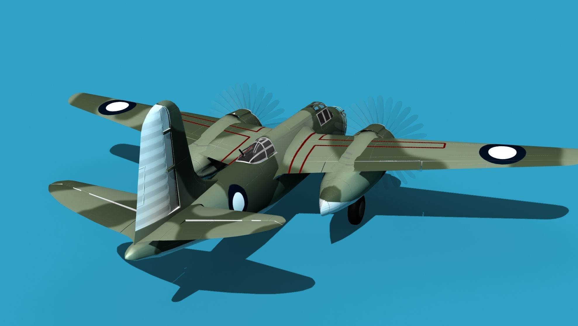 Douglas DB-7 Boston Mk II V05 RAAF 3D model_6