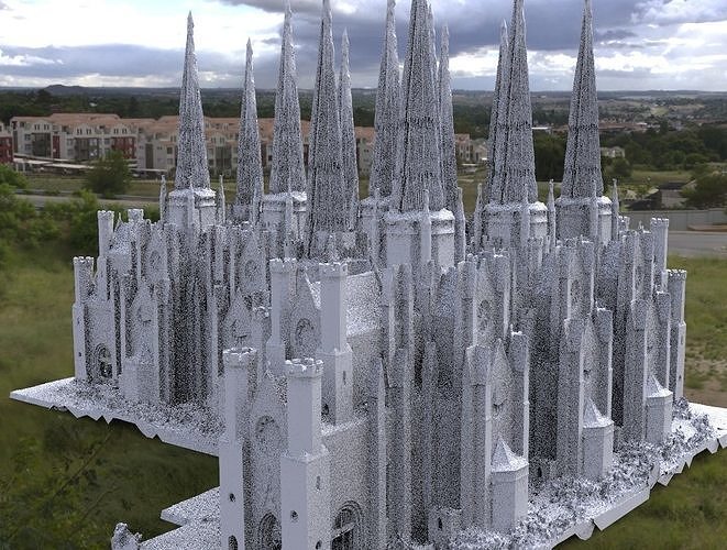 Victorian architecture 4 Gothic Halloween theme 3D model