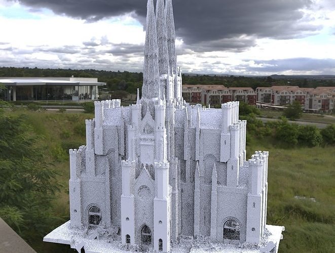 Victorian architecture 6 Cathedral tall 3D 3D model