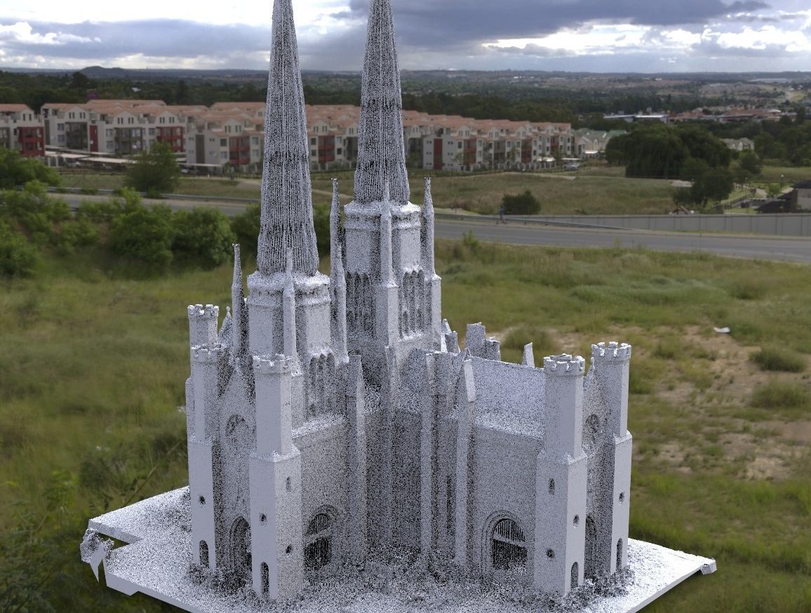 Victorian architecture Halloween collection Kit bash 3D model_8