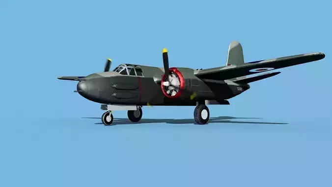 Douglas DB-7 Boston Mk III V02 RAF 3D model