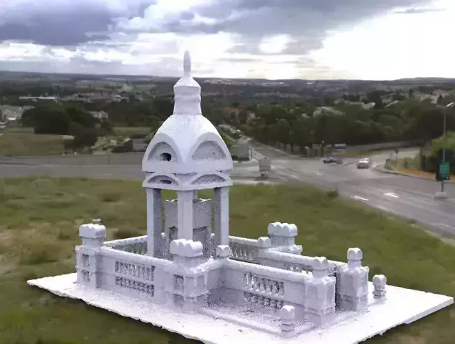 Victorian architecture Ornate grave  3D model