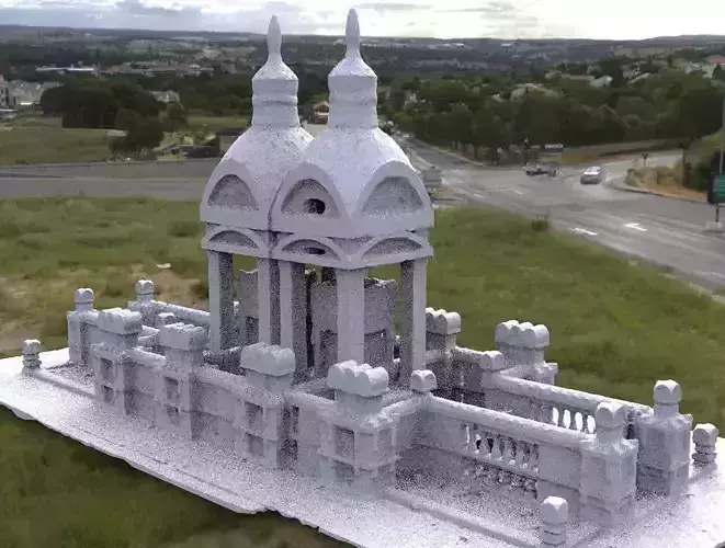 Victorian architecture Ornate grave 2 3D 3D model