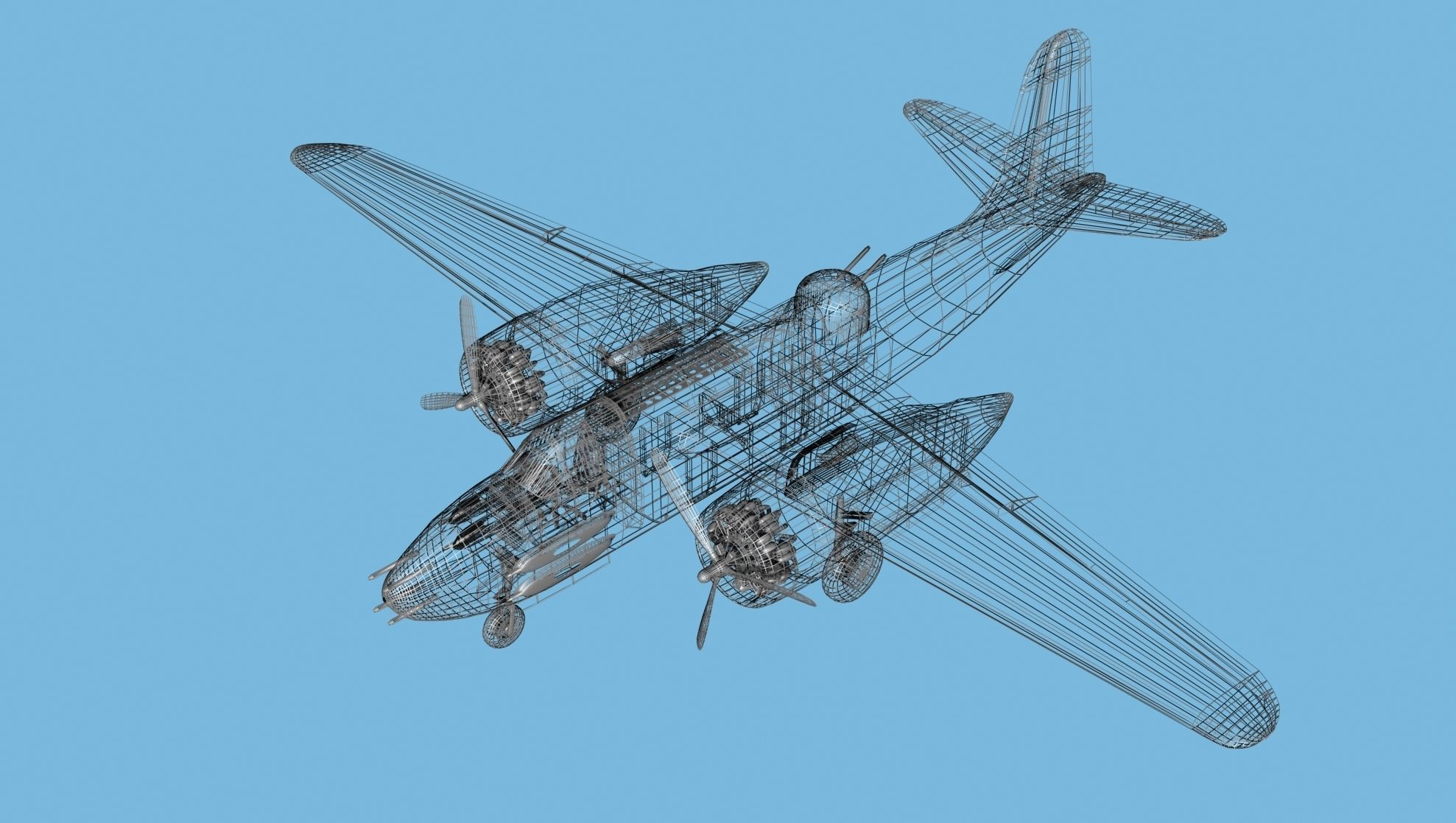 Douglas DB-7 Boston Mk III V04 RNZAF 3D model_11