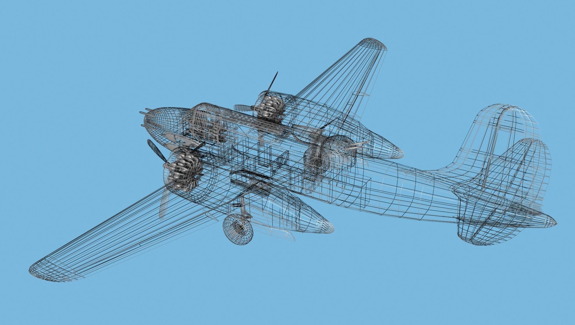 Douglas DB-7 Boston Mk III V04 RNZAF 3D model_12