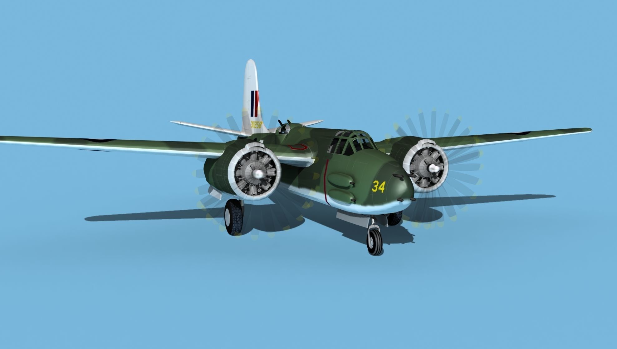 Douglas DB-7 Boston Mk III V04 RNZAF 3D model_2
