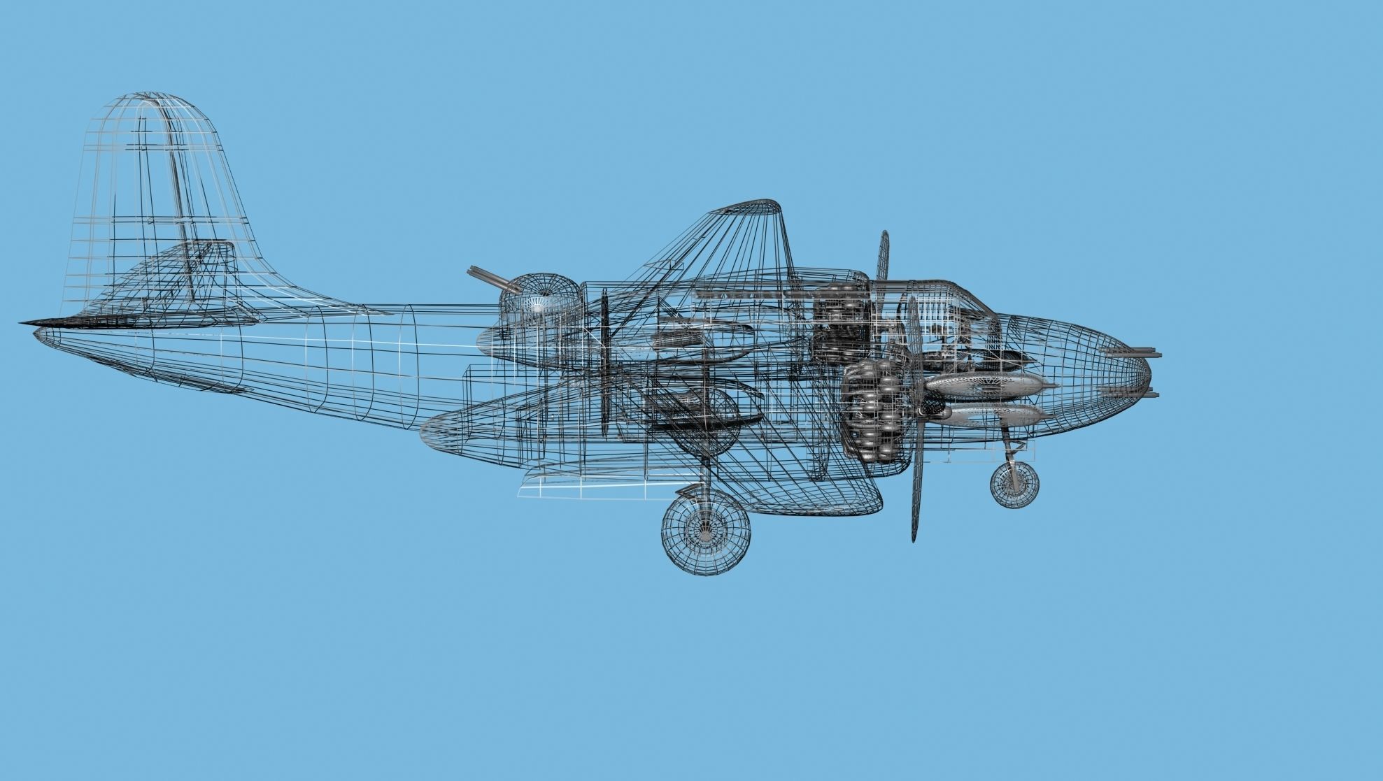 Douglas DB-7 Boston Mk III V04 RNZAF 3D model_15