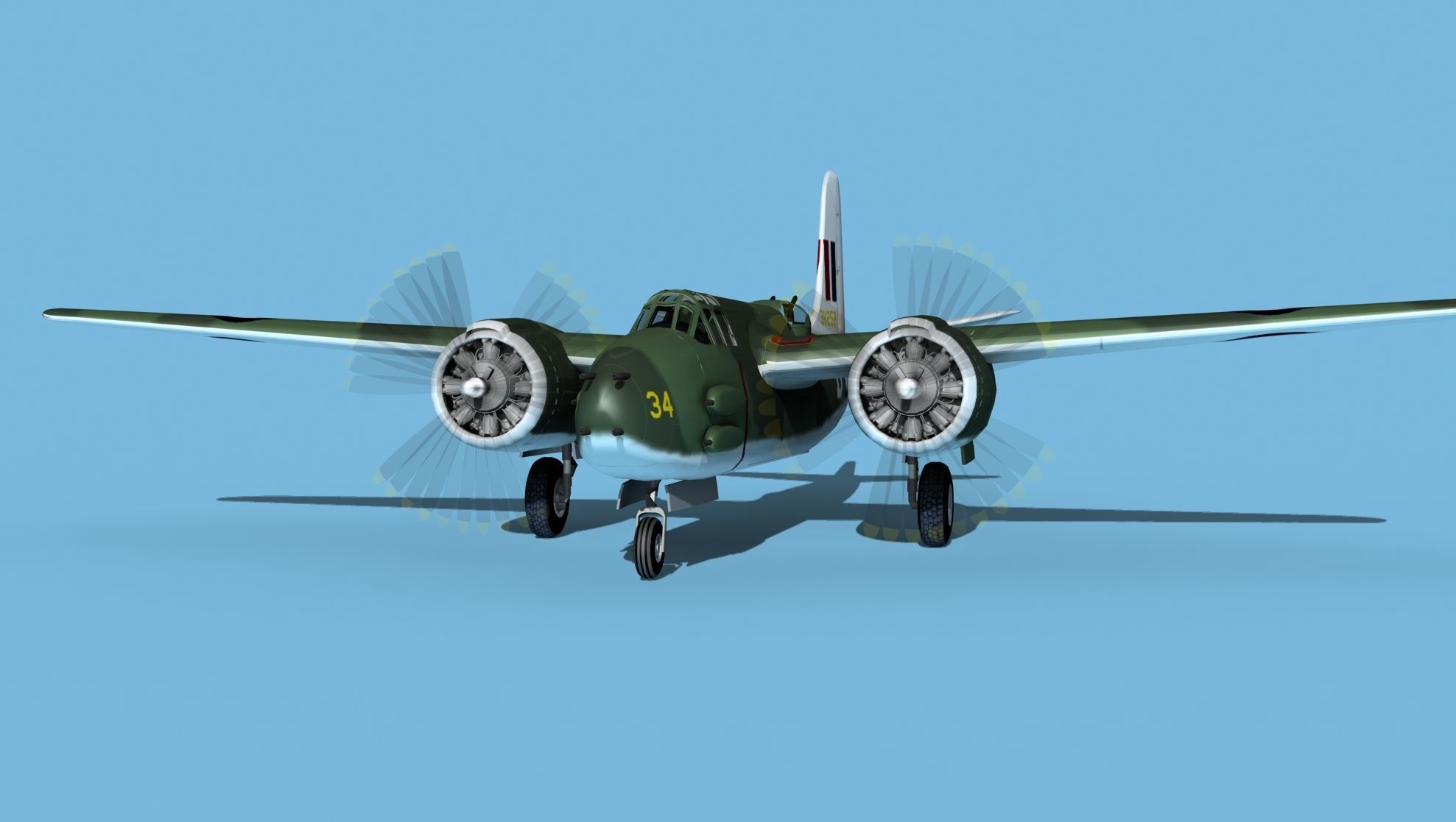 Douglas DB-7 Boston Mk III V04 RNZAF 3D model_1
