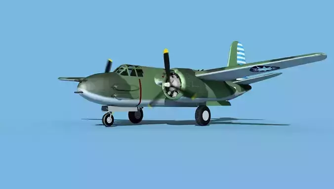 Douglas DB-7 Boston Mk III V05 China 3D model