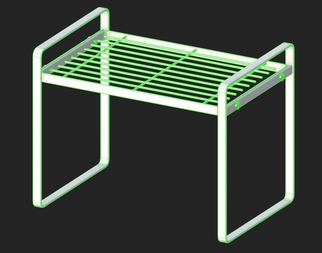 Spice Rack Low-poly 3D model_12