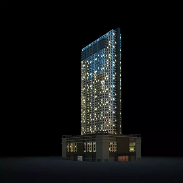 Modern Skyscraper 3D model_0