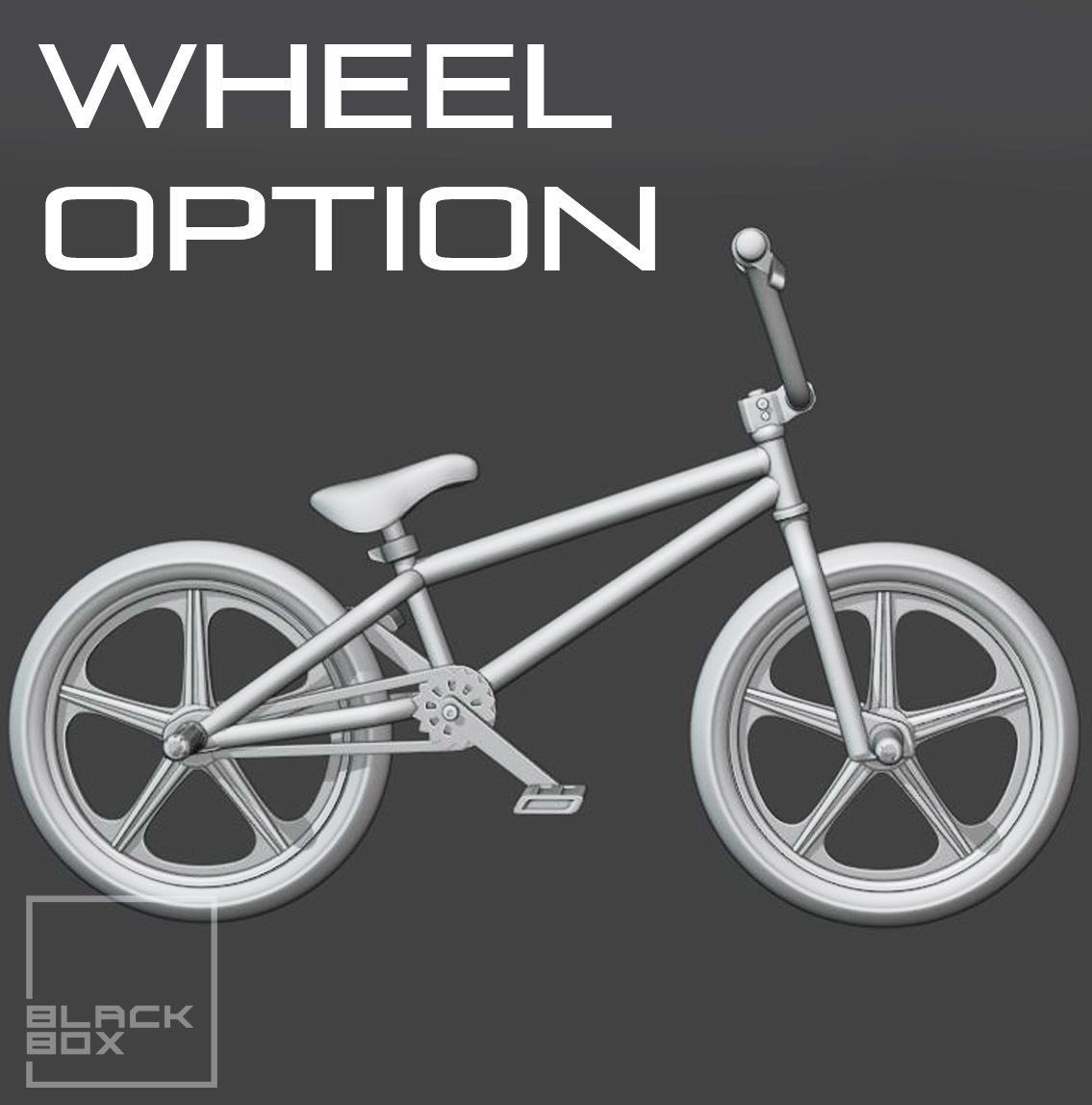 BMX BIKE AND RACK SET 1-24th For modelkit and diecast 3D print model_7