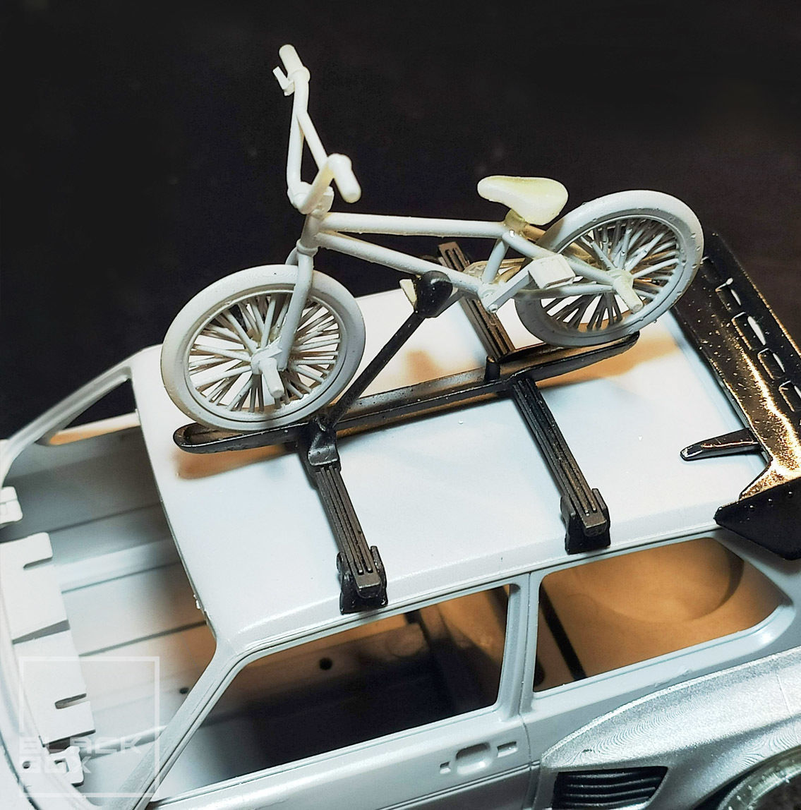 BMX BIKE AND RACK SET 1-24th For modelkit and diecast 3D print model_4