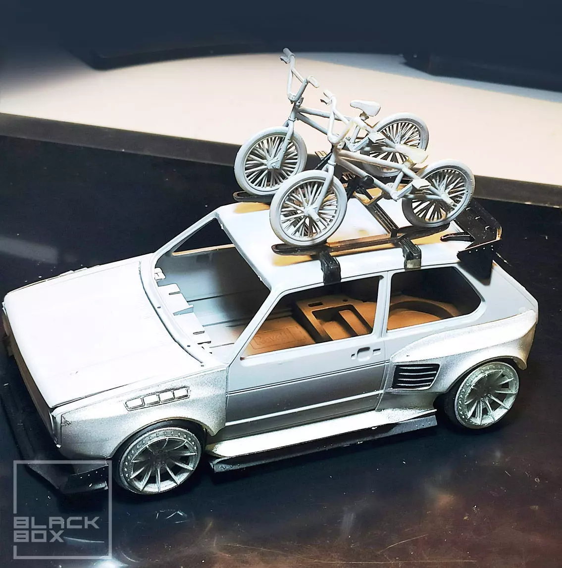 BMX BIKE AND RACK SET 1-24th For modelkit and diecast 3D print model_0