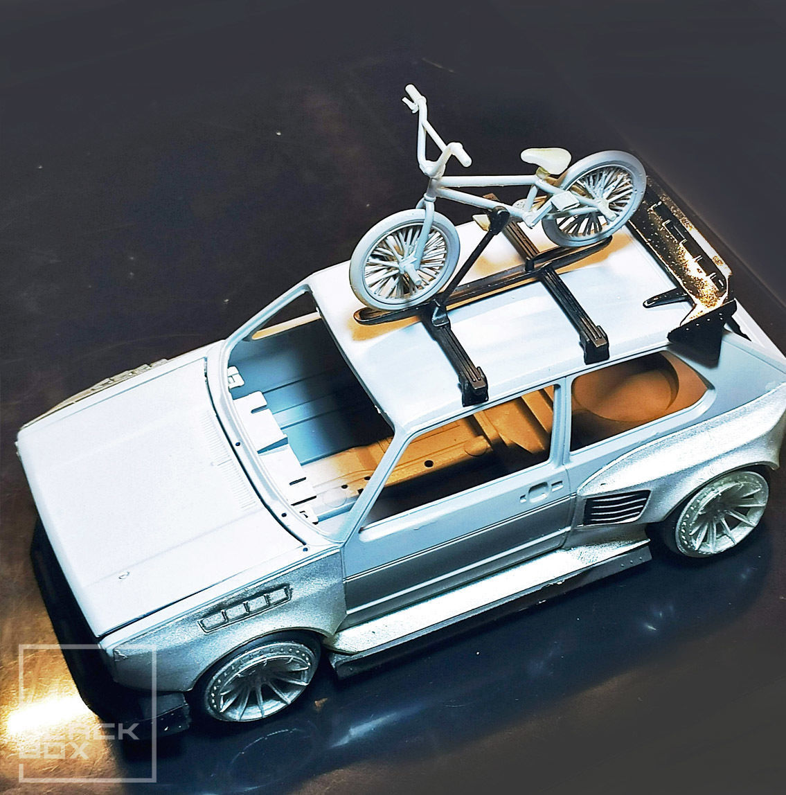 BMX BIKE AND RACK SET 1-24th For modelkit and diecast 3D print model_1