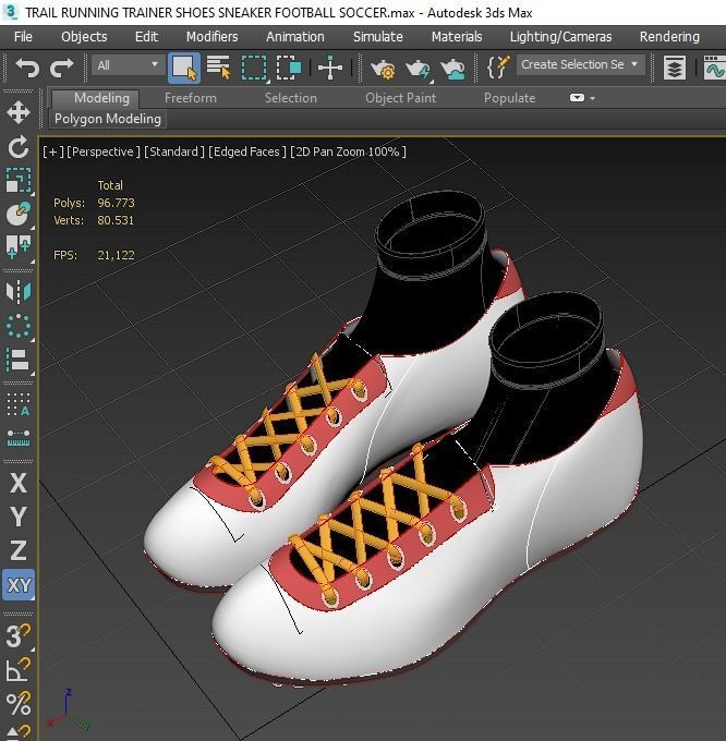 TRAIL RUNNING TRAINER SHOES SNEAKER FOOTBALL SOCCER 3D model_8