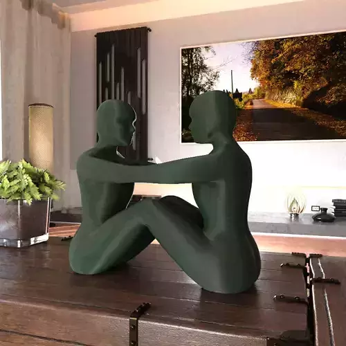 Two humans connecting