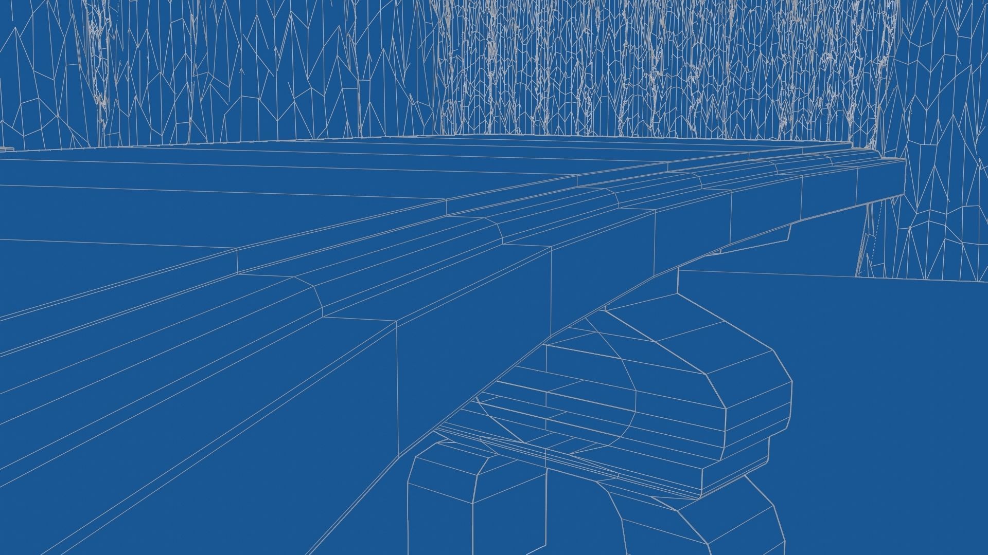 Garden Bench 3D model_10