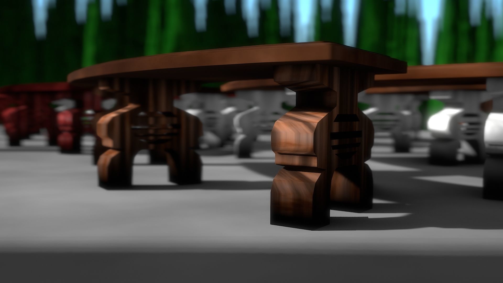 Garden Bench 3D model_16