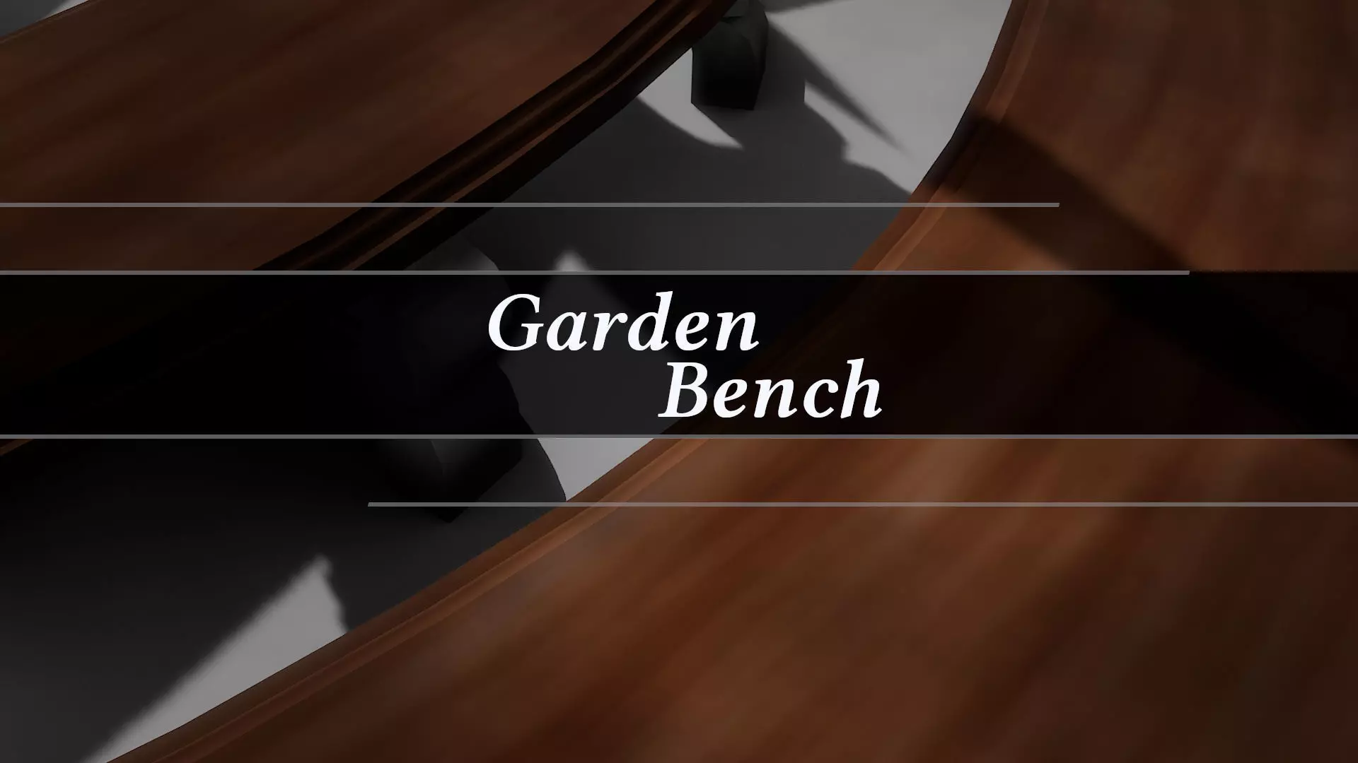 Garden Bench 3D model_0