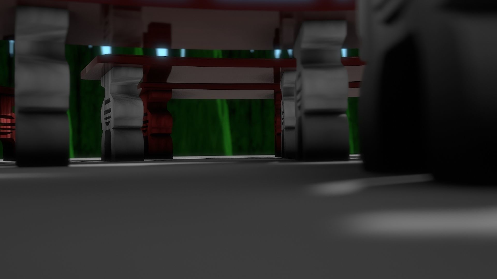 Garden Bench 3D model_24