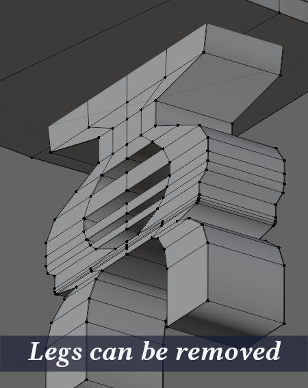 Garden Bench 3D model_9