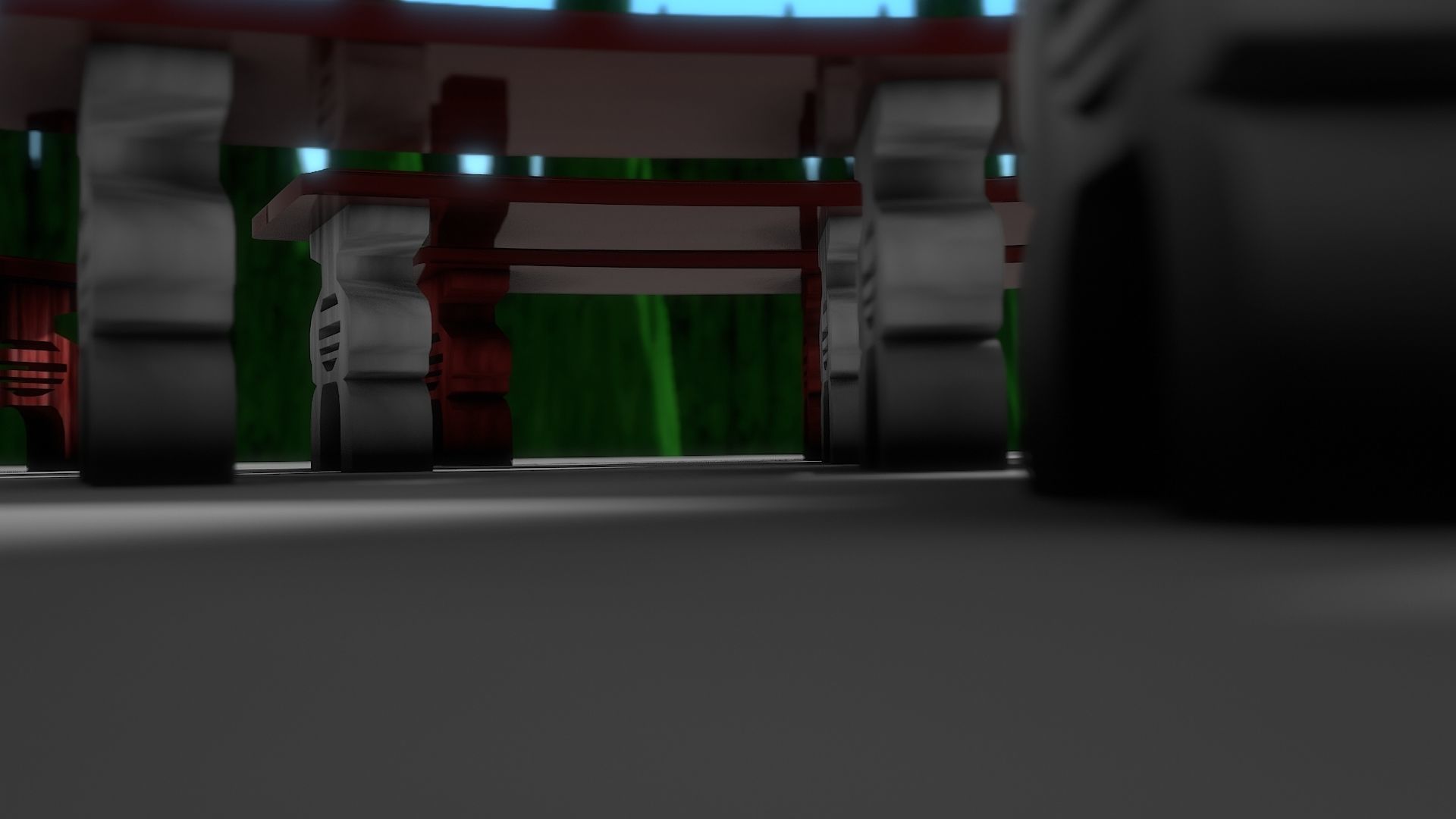 Garden Bench 3D model_23