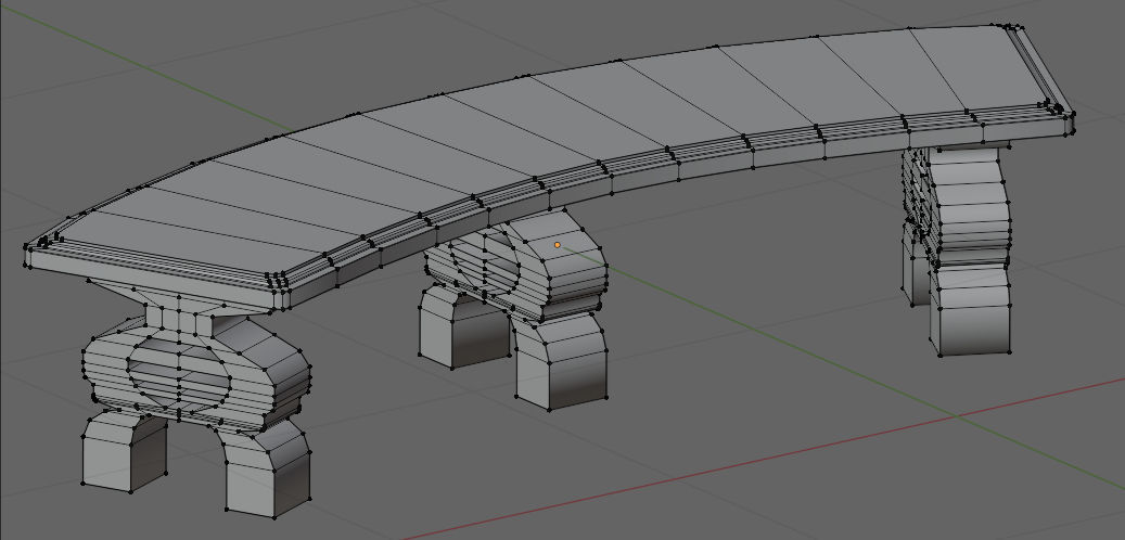 Garden Bench 3D model_8