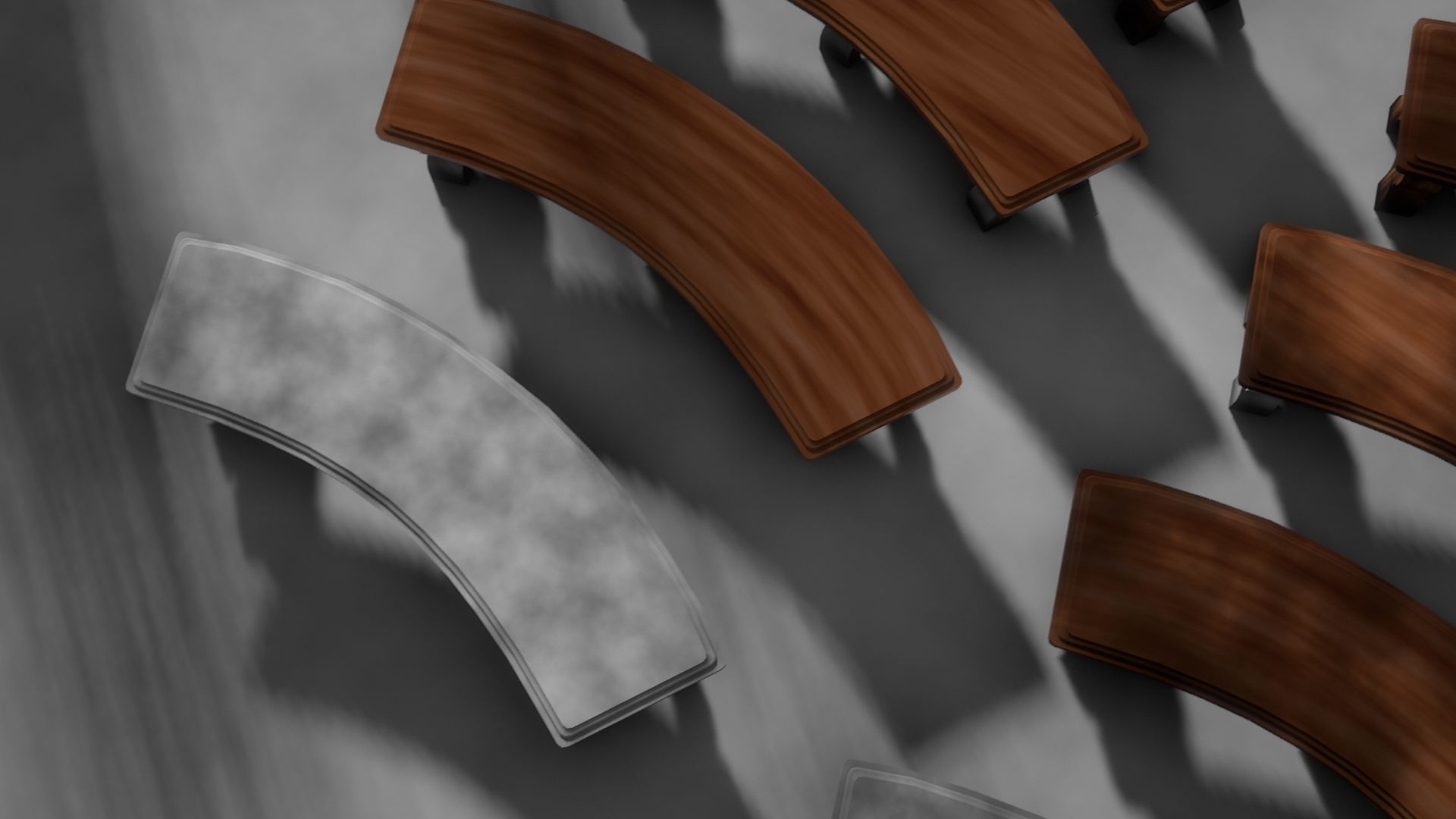 Garden Bench 3D model_15