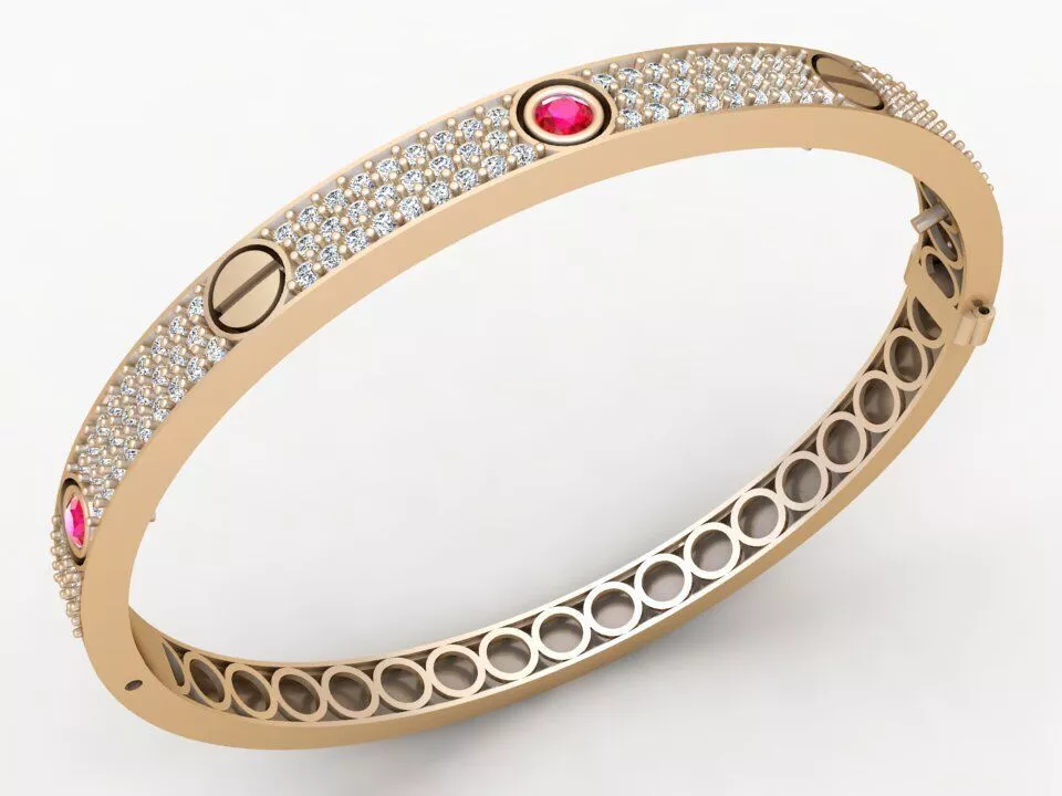 Diamond bracelet - Gold bracelet - N2504 3D print model
