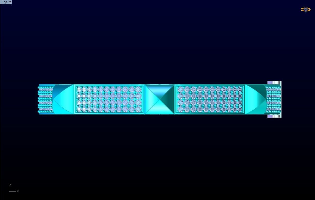 Diamond Bracelet - Gold Bracelet 3D print model_12