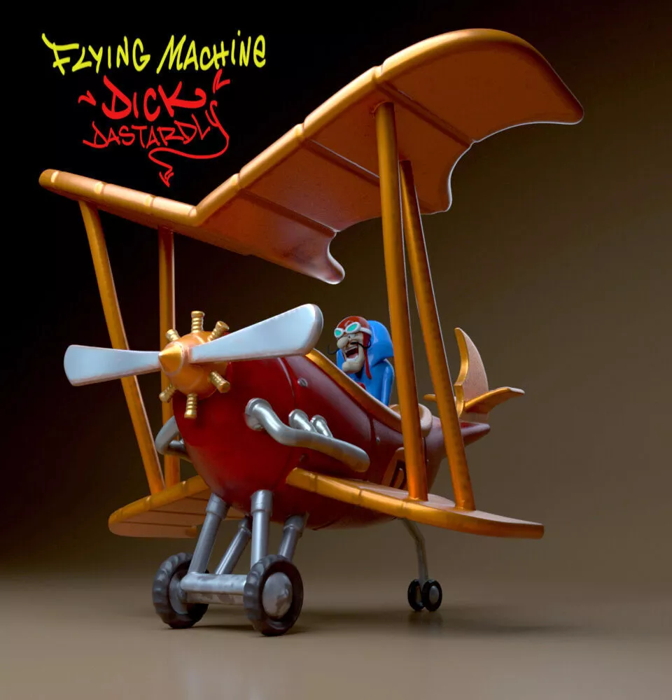 Airplane- Dastardly 3D print model
