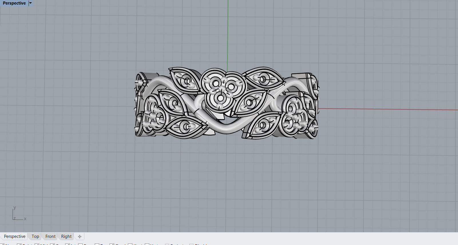 FLOWER RING   3D print model_2