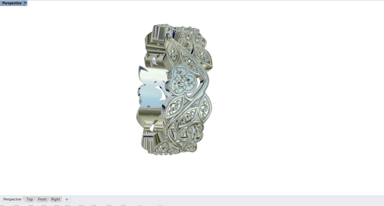 FLOWER RING   3D print model_12