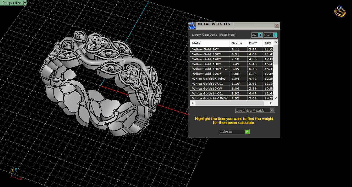 FLOWER RING   3D print model_15