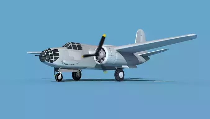 Douglas A-20A Havoc V00 3D model
