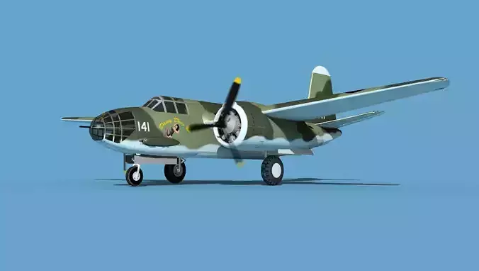 Douglas A-20A Havoc V03 3D model