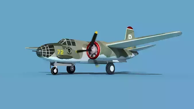 Douglas A-20A Havoc V04 3D model
