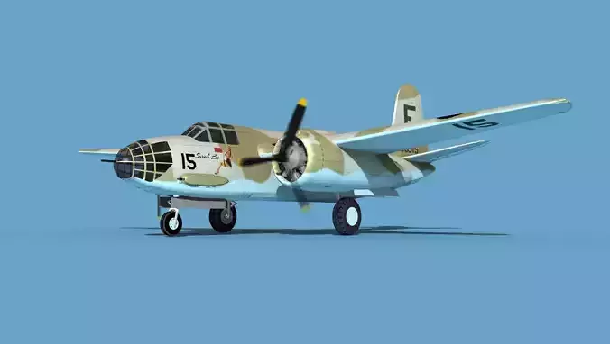 Douglas A-20A Havoc V05 3D model