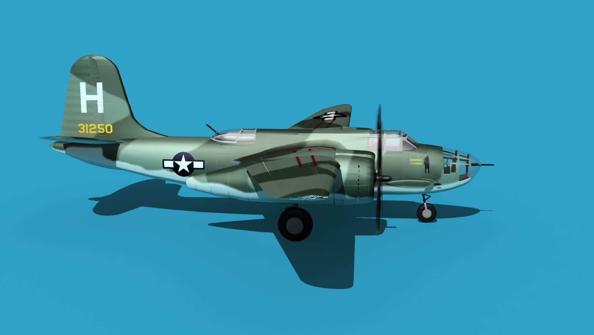 Douglas A-20E Havoc V01 3D model_4