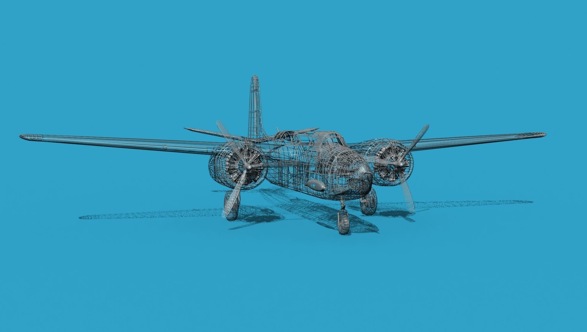 Douglas A-20E Havoc V01 3D model_13