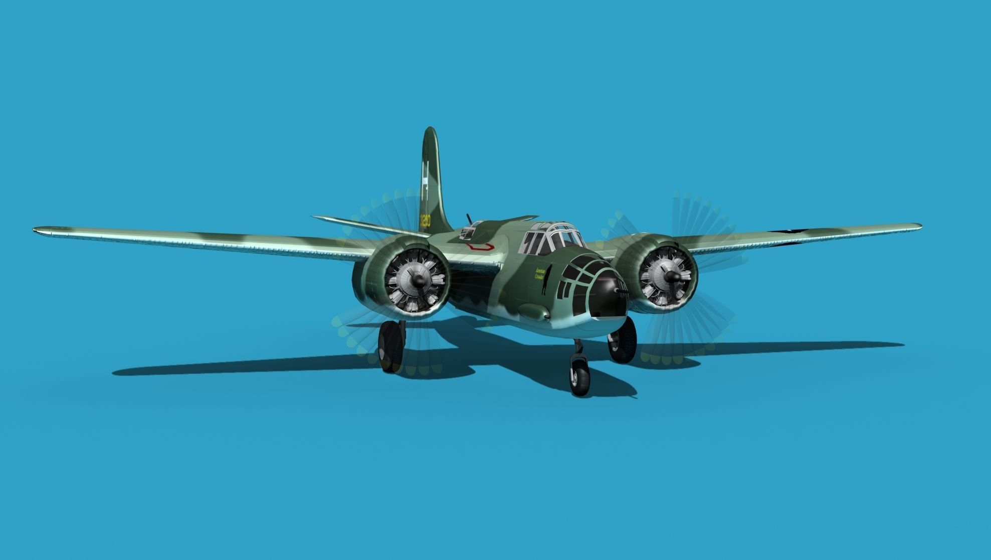 Douglas A-20E Havoc V01 3D model_2