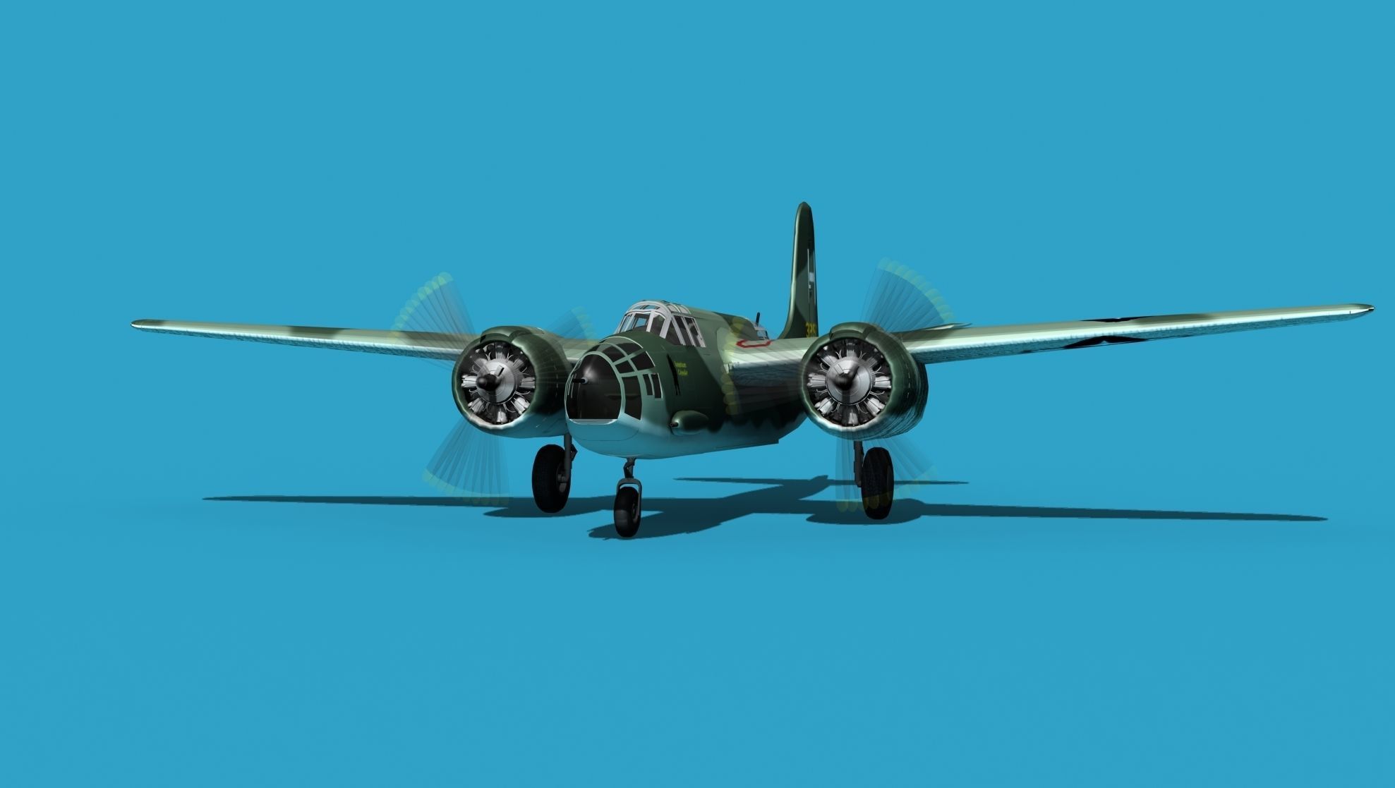 Douglas A-20E Havoc V01 3D model_1