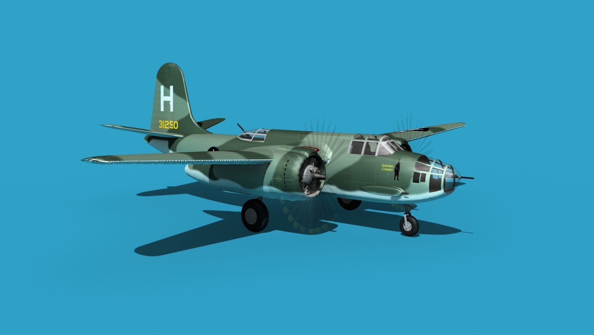 Douglas A-20E Havoc V01 3D model_3