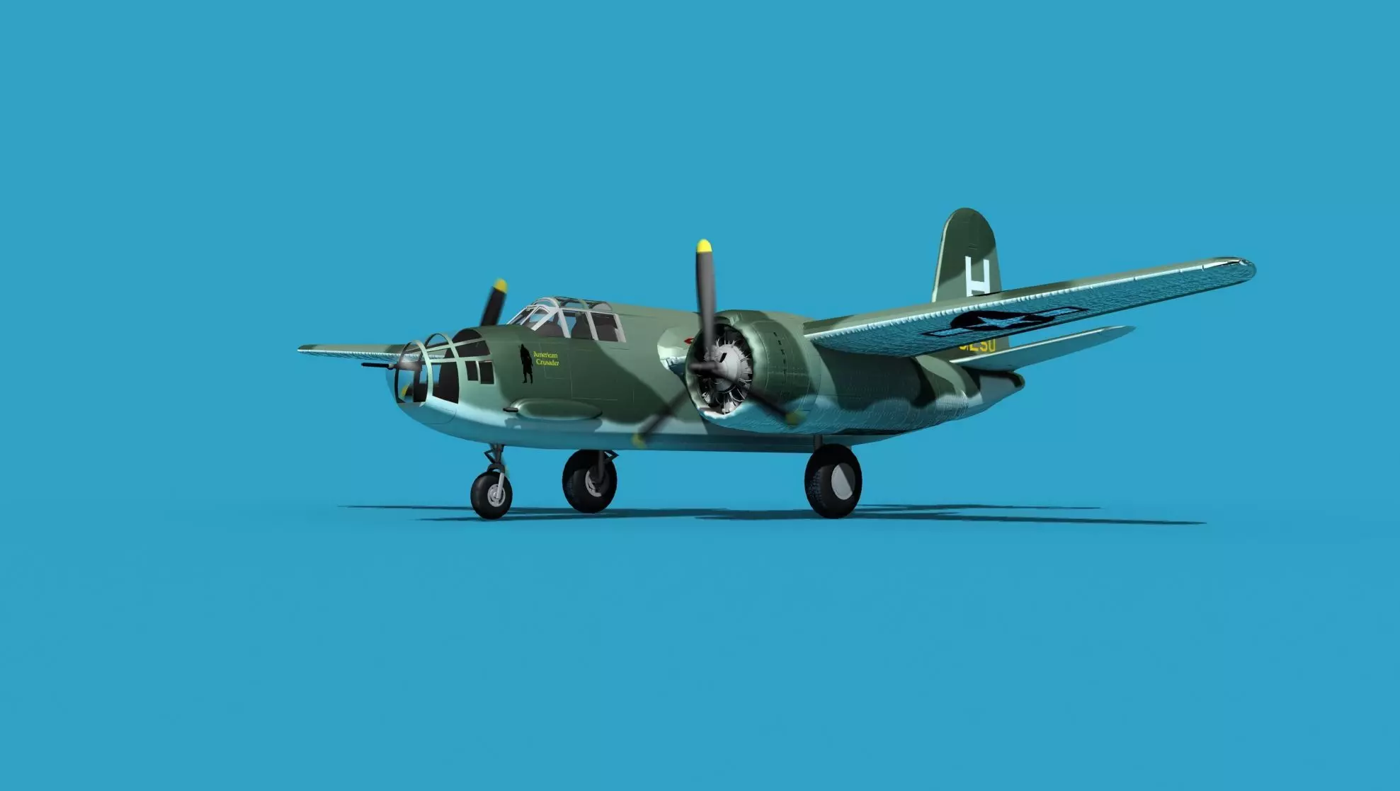 Douglas A-20E Havoc V01 3D model_0