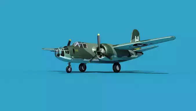 Douglas A-20E Havoc V01 3D model