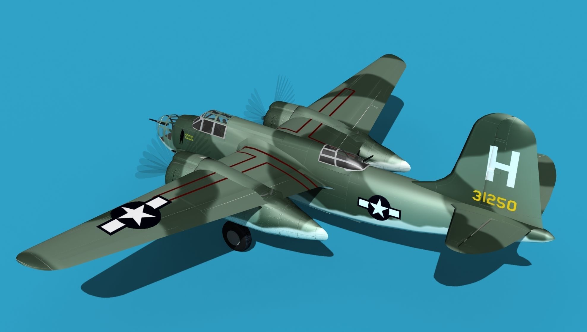 Douglas A-20E Havoc V01 3D model_8