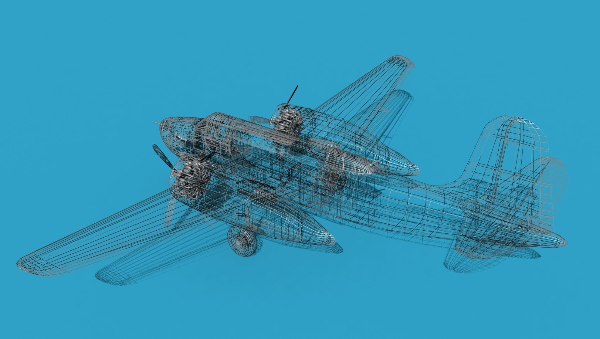 Douglas A-20E Havoc V01 3D model_16